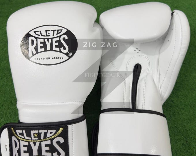 Cleto Reyes Leather Boxing Gloves Professional Sparring gloves White