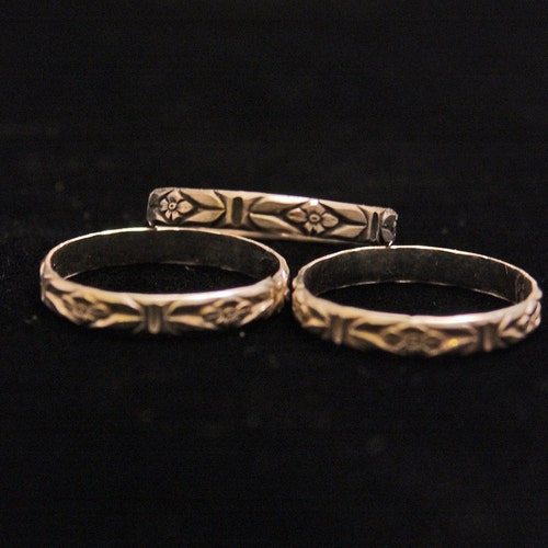 Silver Stack Ring (2), Flower Stacking Ring, Sterling Ring, Garden Jewelry, Thin Flower Ring, Silver Jewelry, Delicate Ring