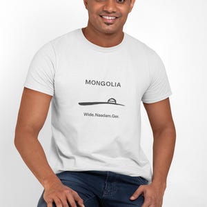 travel nostalgia tee,Mongolia Ger Outline | Minimal Nomad Yurt Illustration, cotton image 6