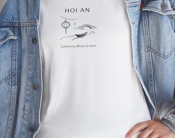 travel nostalgia tee|Hoi An Lanterns T-Shirt | cotton