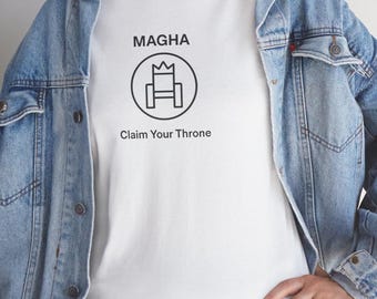 astrology t shirt| Magha Claim Your Throne  | Vedic Nakshatra, cotton