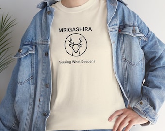 astrology t shirt |Mrigashira nakshtra Tee | Vedic Sanskrit ,cotton