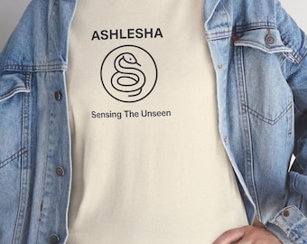astrology t shirt |Ashlesha Nakshatra | Sensing The Unseen Tee, Vedic science, cotton
