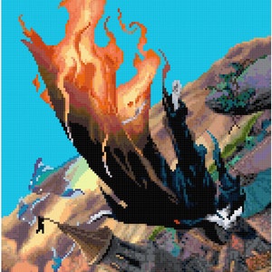 Morpheus Descending into the Dreaming Sandman Cross Stitch Pattern image 1