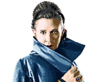 General Leia Organa cross stitch pattern