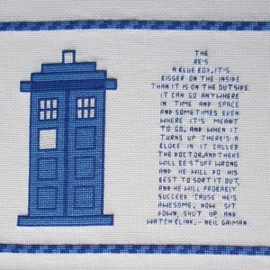 Neil Gaiman Quote Tardis image 2