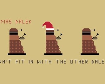 Doctor Who Bookmark Pattern - Christmas Dalek