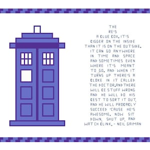 Neil Gaiman Quote Tardis image 1