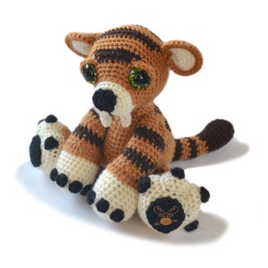 Sabre-tooth Tiger Amigurumi Crochet Pattern PDF Instant Download Stanley image 5