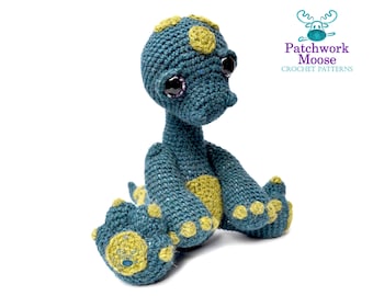 Dinosaur Diplodocus Amigurumi Crochet Pattern PDF Instant Download - Monty