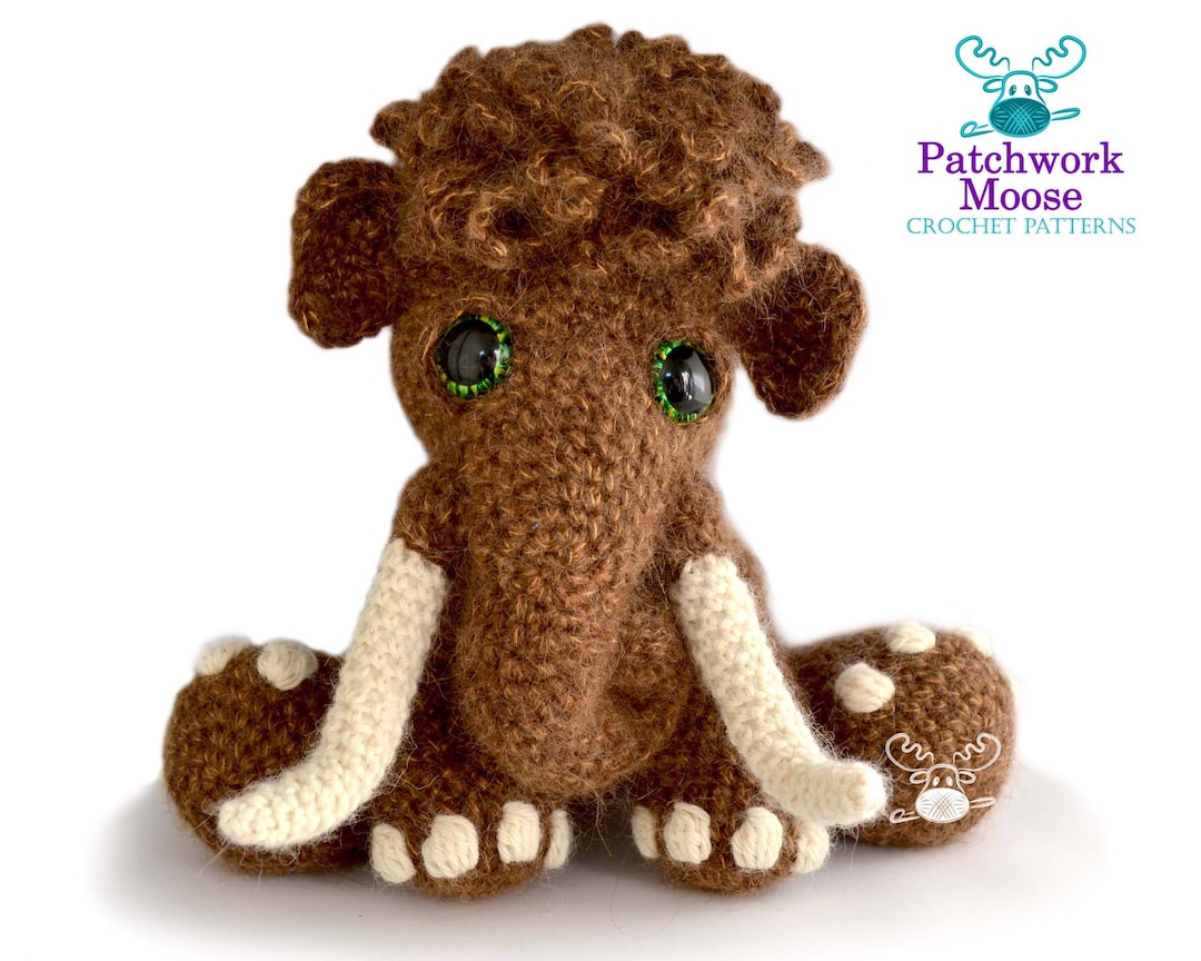 Woolly Mammoth Crochet Pattern PDF Instant Download Mortimer