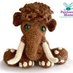 Woolly Mammoth Crochet Pattern PDF Instant Download - Mortimer