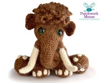 Woolly Mammoth Crochet Pattern PDF Instant Download - Mortimer