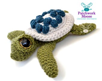 Amigurumi Sea Turtle Crochet Pattern PDF Instant Download - Ernest