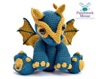Dragon Amigurumi Crochet Pattern PDF Instant Download - Clancy