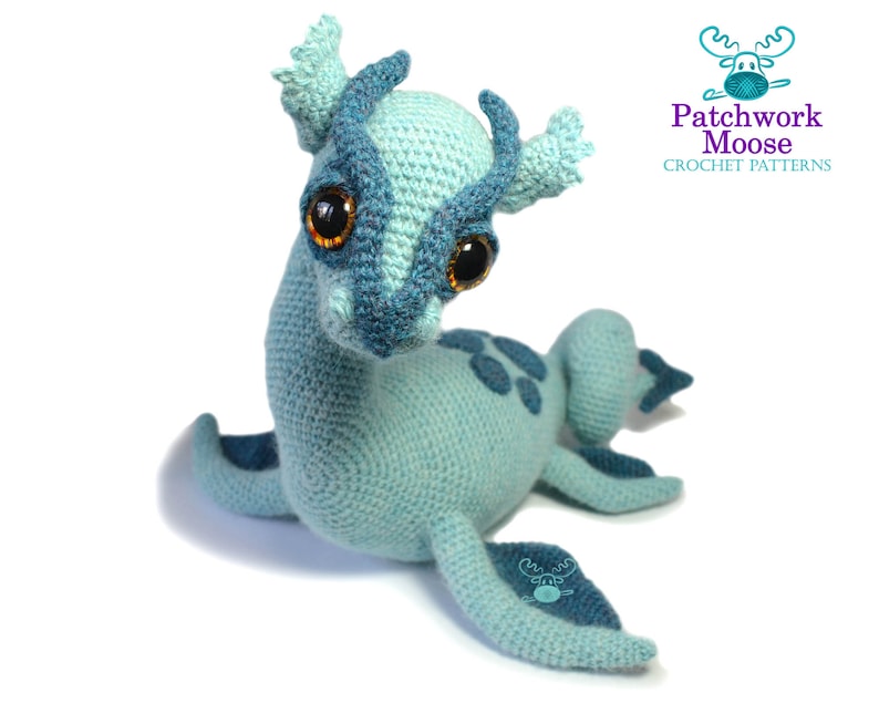 Loch Ness Monster Crochet Pattern PDF Instant Download Nessie image 1