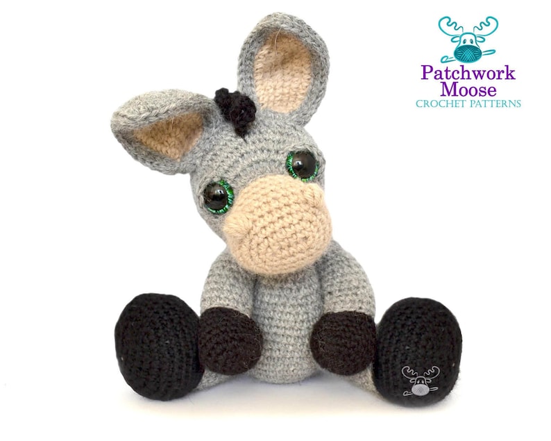 Donkey Amigurumi Crochet Pattern PDF Instant Download Dylan image 1