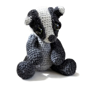 Amigurumi Badger Crochet Pattern PDF Instant Download Ambrose image 1