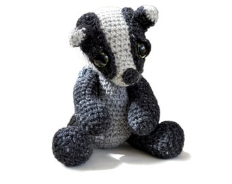 Amigurumi Badger Crochet Pattern PDF Instant Download - Ambrose