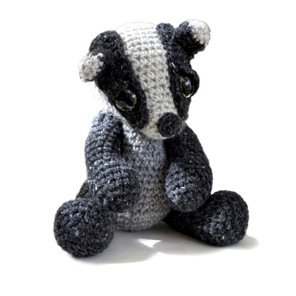 Amigurumi Badger haakpatroon PDF Instant Download - Ambrose