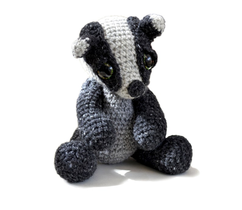 Amigurumi Badger Crochet Pattern PDF Instant Download Ambrose image 1