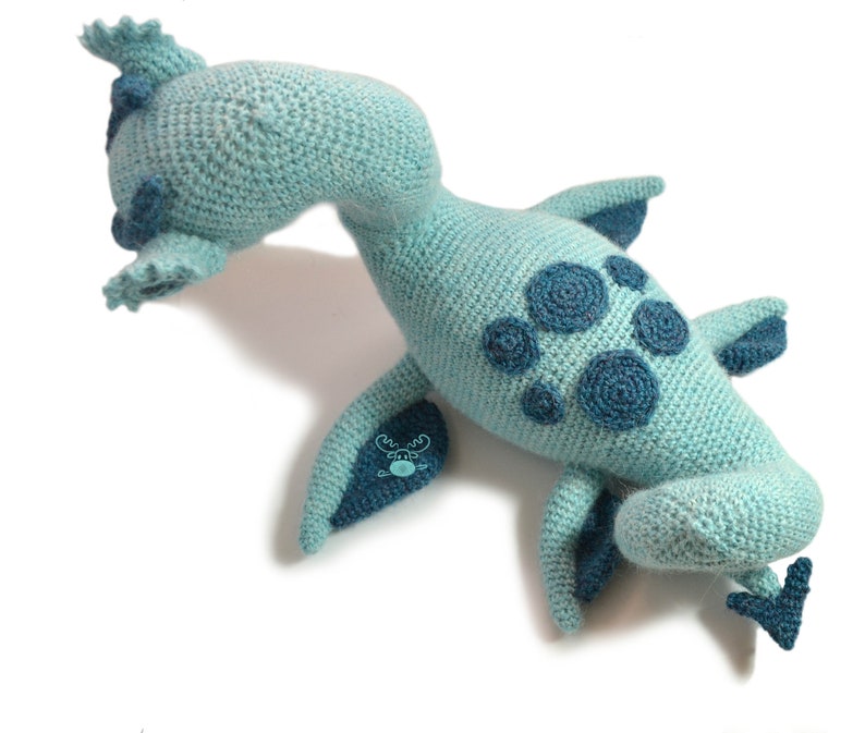 Loch Ness Monster Crochet Pattern PDF Instant Download Nessie image 9