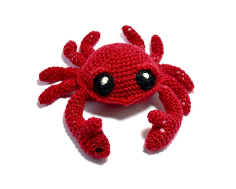 Crab Crochet Pattern PDF Instant Download - Jonah.