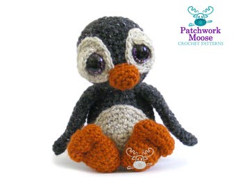 Penguin Amigurumi Crochet Pattern PDF Instant Download - Wilbur