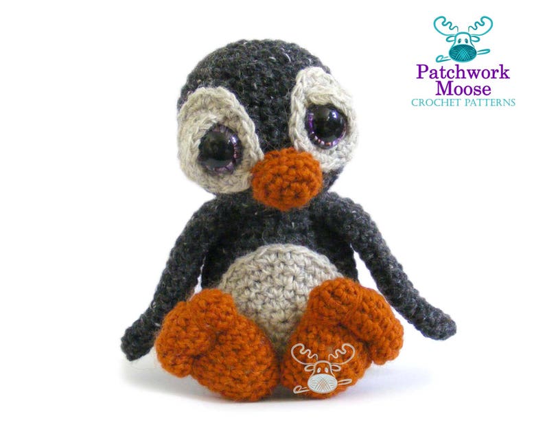 Penguin Amigurumi Crochet Pattern PDF Instant Download Wilbur image 1