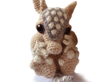 Armadillo Baby Amigurumi Crochet Pattern PDF Instant Download - Earl