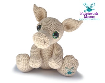 Cochon Amigurumi Crochet Pattern PDF Téléchargement instantané - Herbie