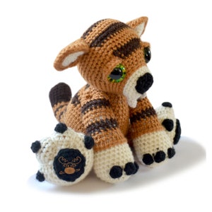 Sabre-tooth Tiger Amigurumi Crochet Pattern PDF Instant Download Stanley image 6