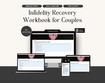 Infidelity Recovery Workbook for Couples Notion Template|Rebuild Trust After Affair| Betrayal Healing Therapy| Relationship Digital Download