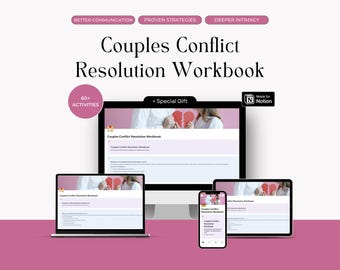 Couples Conflict Resolution Workbook Notion Template | Relationship Therapy Communication | Intimacy Building Guide | Digital Download
