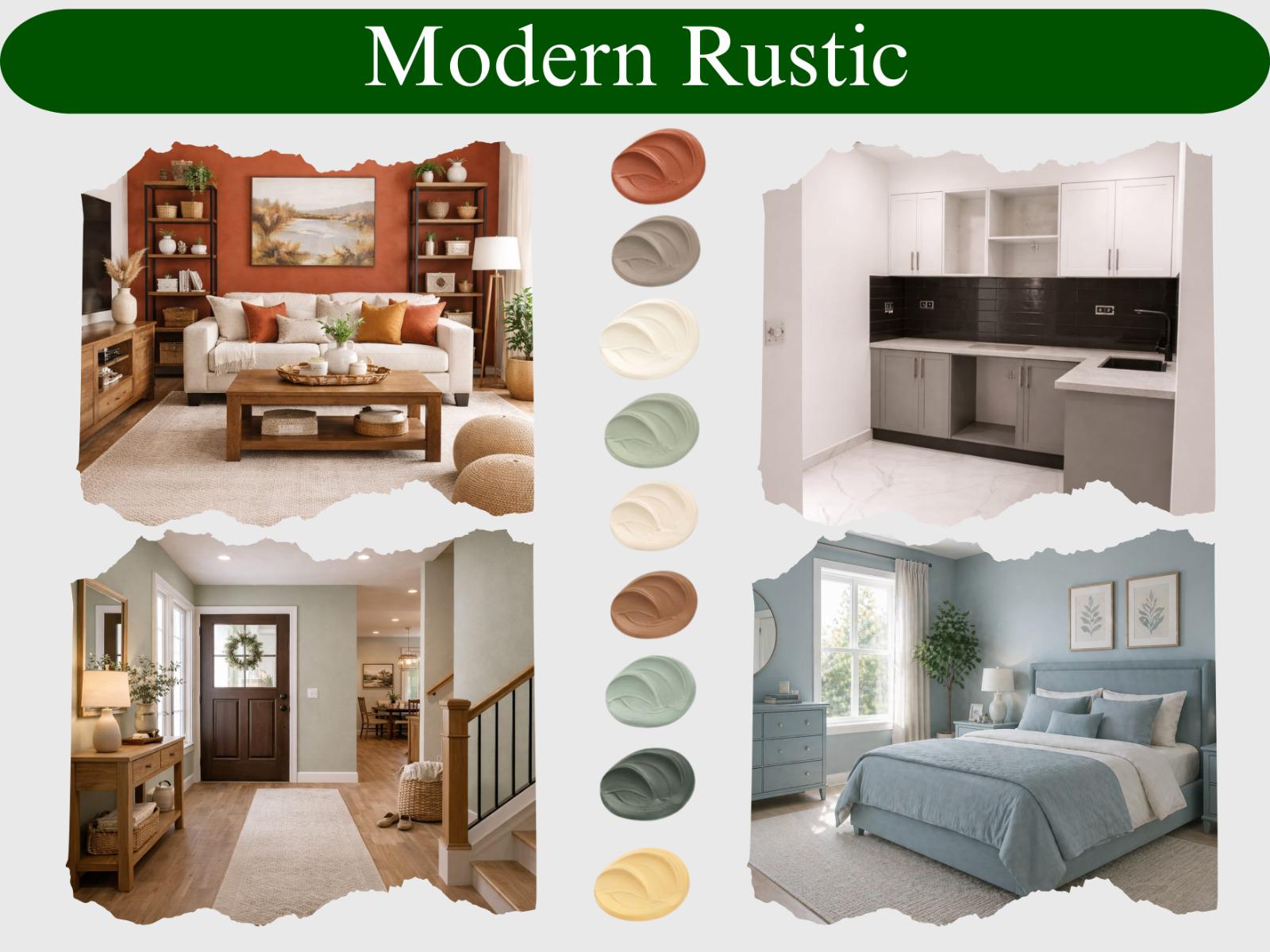 Modern Rustic Color Palette PDF | 12 Sherwin-williams Colors | Warm ...
