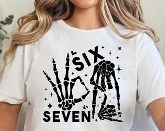 Six Seven Meme Shirt, Funny TikTok Tee, 6-7 Viral Internet Slang, Ironic Gen Alpha Humor, Unisex Graphic T-Shirt