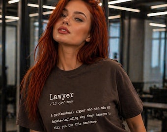 Lawyer Definition Comfort Colors Shirt, Funny Attorney Quote Tee, Vintage Legal Humor Gift