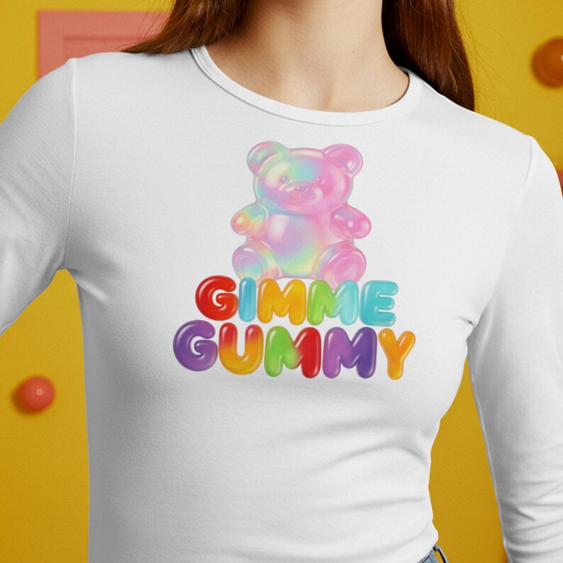 Gimme Gummy Bear PNG | Gummycore Clipart | Squishy Candy Aesthetic ...