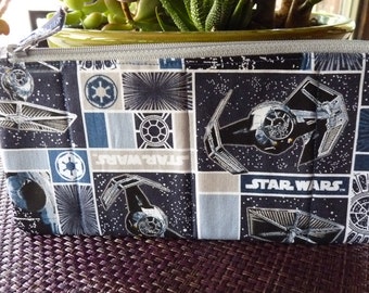 Handcrafted Star Wars Spacecraft Zipper Pencil Case/Travel Bag/ Pouch/ Gadget Bag