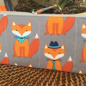 Handcrafted the Fox Zipper Pencil Case/ Travel Bag/ Pouch/ - Etsy