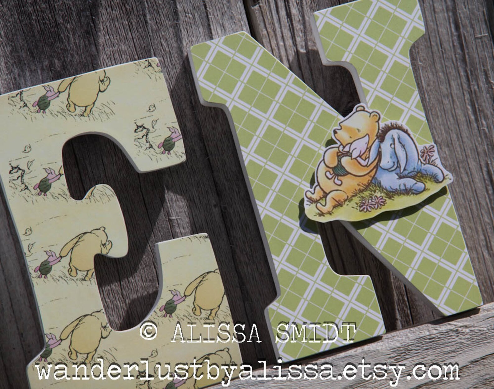 Custom Nursery Wooden Letters Baby Boy or Baby Girl Nursery Etsy