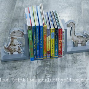 Dinosaur Bookends dino decor gift for book lover dino bookends baby shower gift dinosaur decor