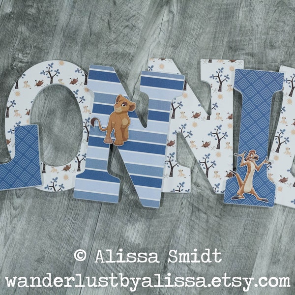 Lion King Letters - Etsy UK