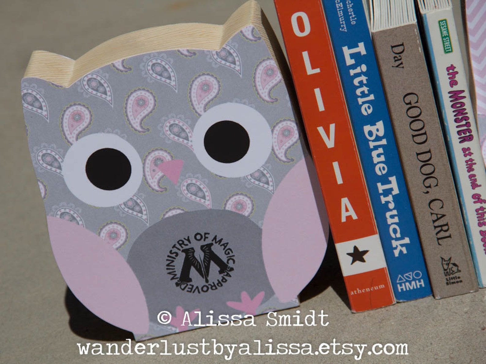 Harry Potter Owl Bookends Custom Created to Coordinate with Etsy