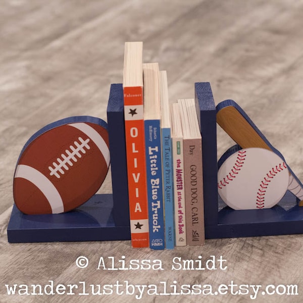 Baseball Bookends Etsy