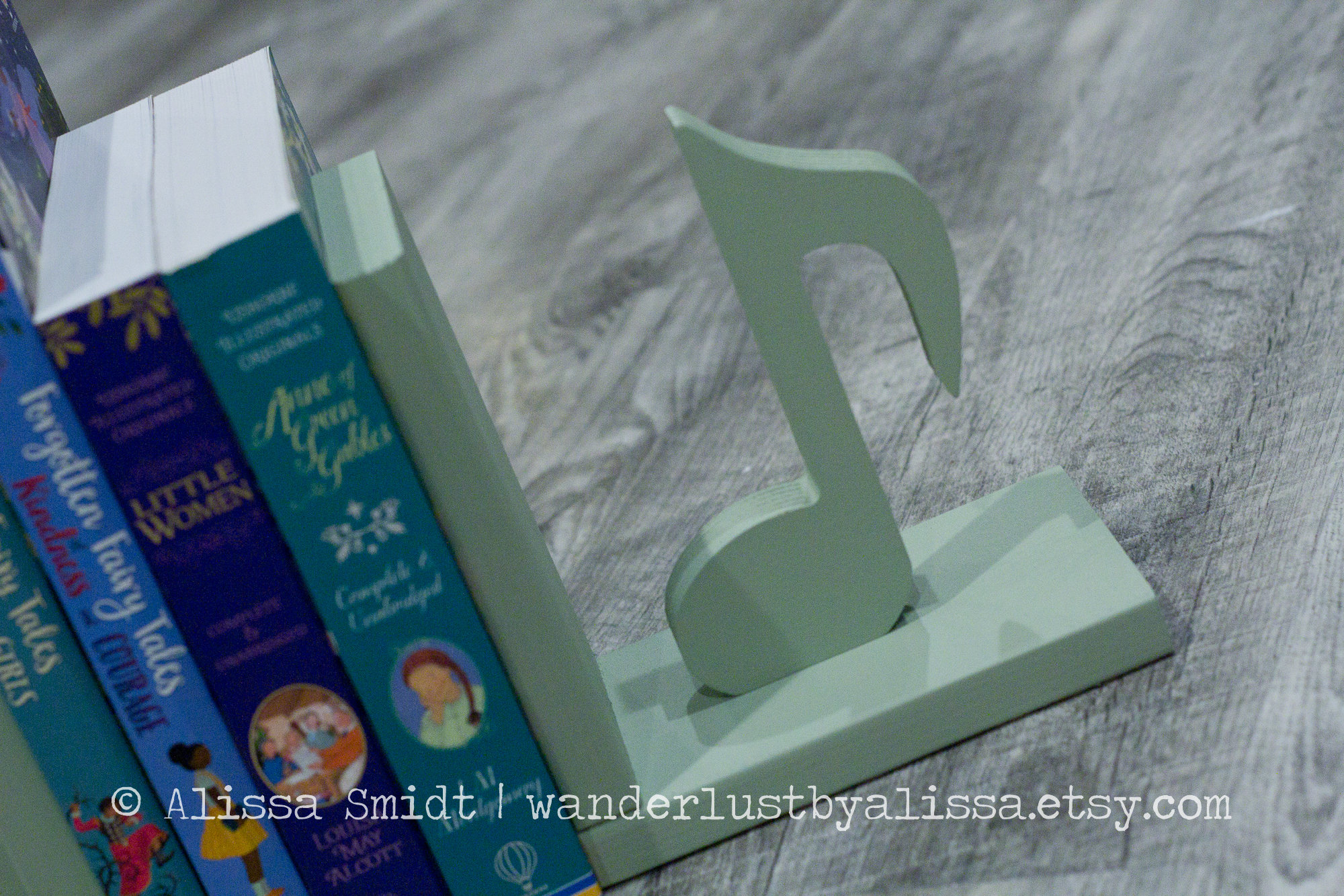Music Bookends Music Note and Engraved Letter Bookends, Initial ...