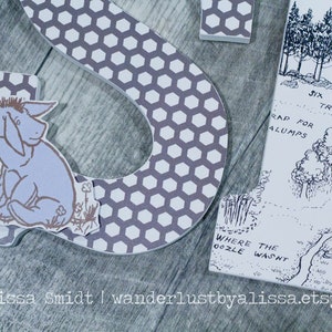 Winnie the Pooh Storybook Nursery Letters, Custom Wooden Letters - 9 ...