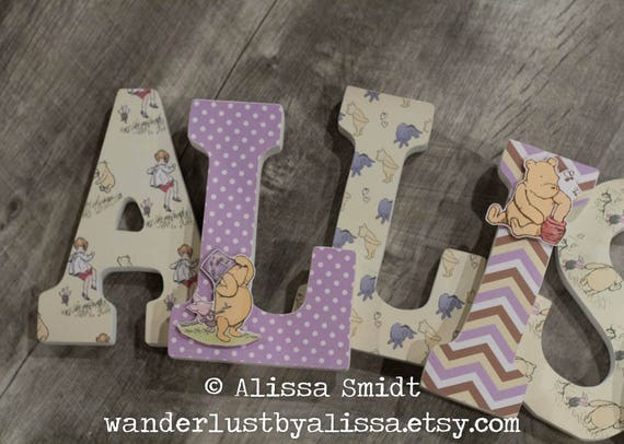 Custom Wooden Letters, Cursive Wooden Freestanding Letters, Nursery Decor  Name Personalized Letters, Custom Wooden Letters Stand Alone 
