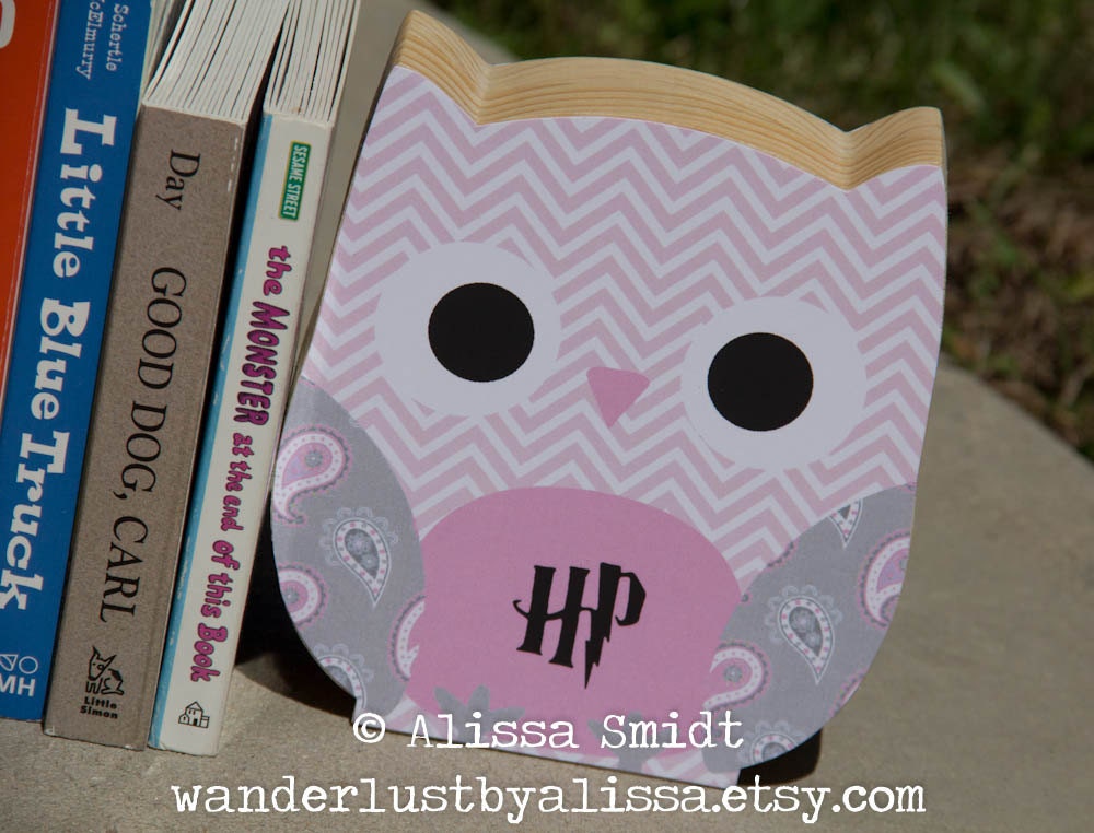 Harry Potter Owl Bookends Custom Created to Coordinate with Etsy