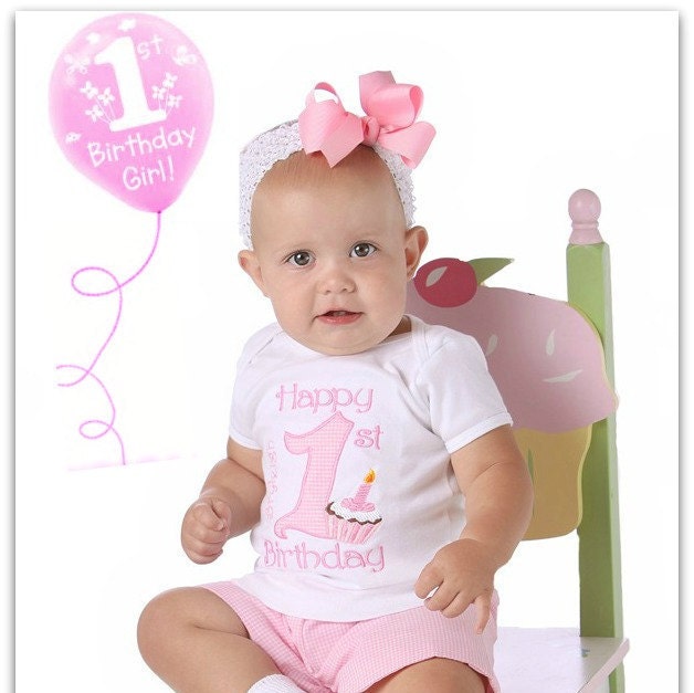 Conjunto de cumpleaños 1 año corona de cumpleaños y camiseta personalizada  número 1 smash cake bebé niña pittitus (Ratitas-rosa) : :  Productos Handmade